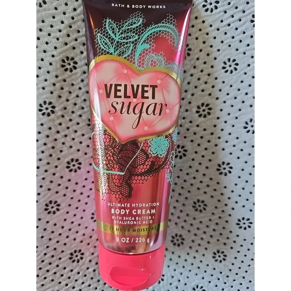 NEW BATH & BODY WORKS VELVET SUGAR ULTRA SHEA CREAM HAND LOTION MOISTURE 8‎ OZ